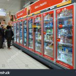 grocery freezer case aisle